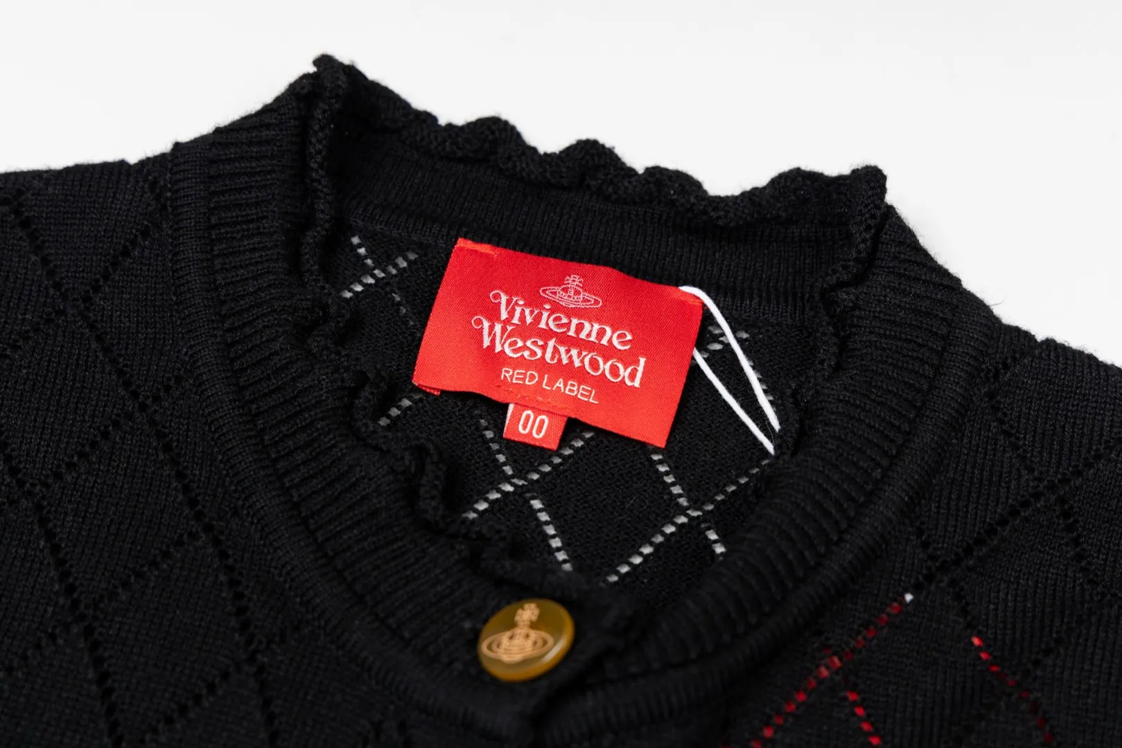 VIVI161# vivienne west wood 25FW October Tokyo show new model diamond pattern classic red label cardigan Size: 1 yard (90-110 pounds) 2 yards (110-130 pounds) 3 yards (130-150 pounds) Color: red, apricot, black